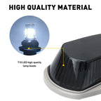 Set of 2 Cab Roof Light Marker Smoke White for Ford F Super (1973–1997)