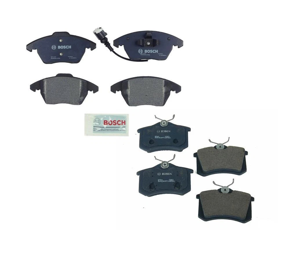 Bosch QuietCast Disc Brake Pads Kit for Audi Volkswagen (Front & Rear)