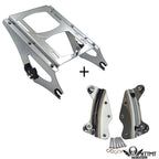 Chrome Detachable Luggage Rack Docking for Harley Touring FLHR (2009–2013)
