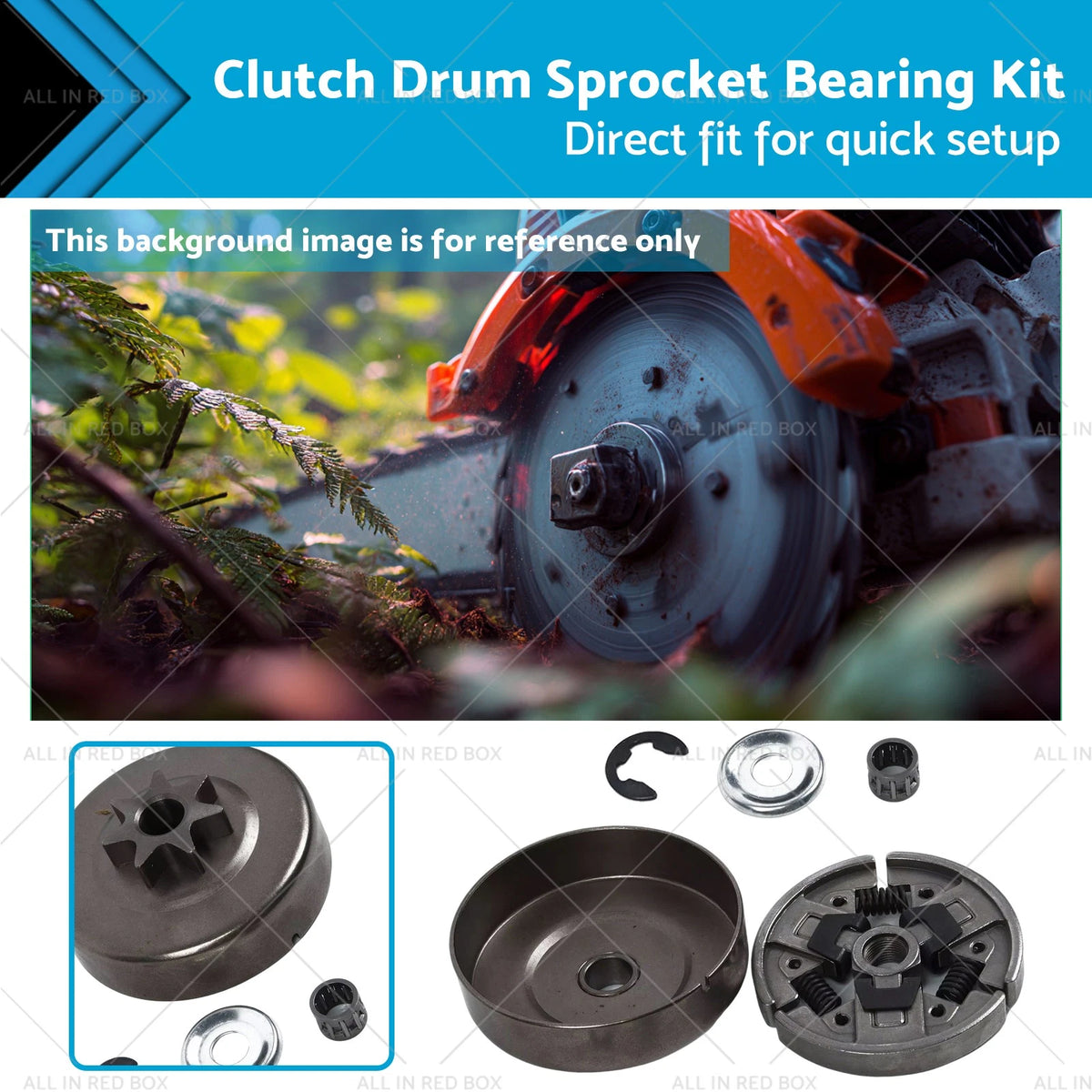 Clutch Drum Sprocket Bearing Kit for Stihl MS311 MS391 (3/8"-7T)