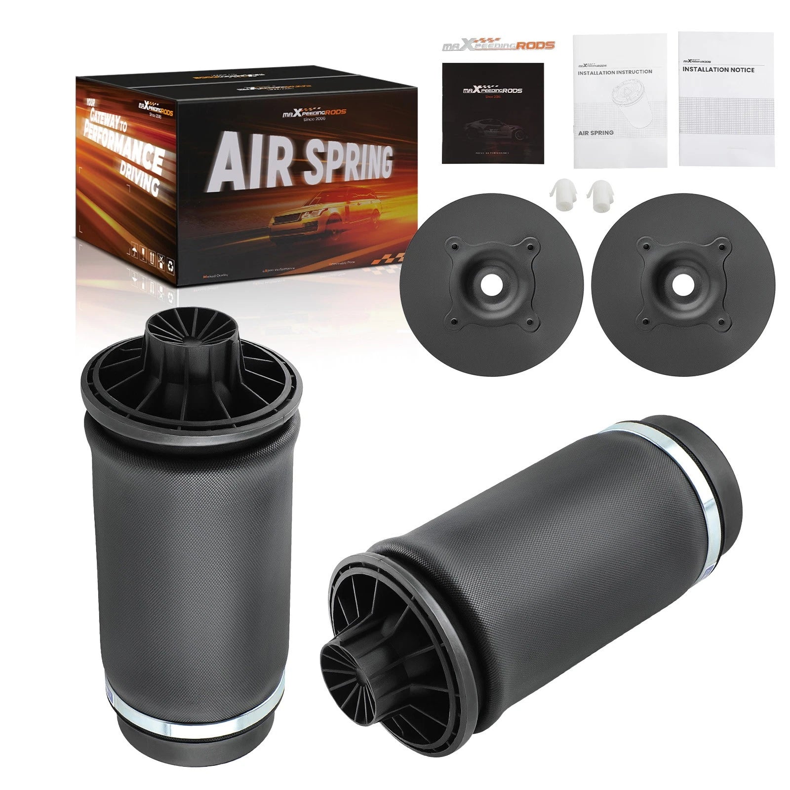 Pair Rear Air Suspension Spring Bag for Mercedes W164 X164 (2006–2012)