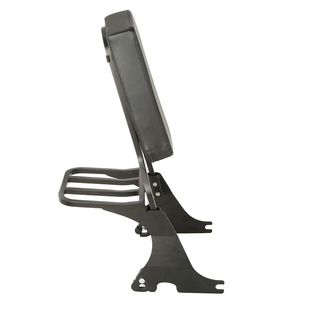 Black Sissy Bar Backrest Luggage Rack for Harley Sportster XL 883 1200 (04-22)