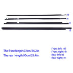 Set of 4 Weatherstrip Window Moulding Trim Seals for Lexus GX470 (2003–2009)