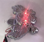 Chrome Skull Horn Cover with Red Light Bulb for Harley V-Rod (1992–2020)