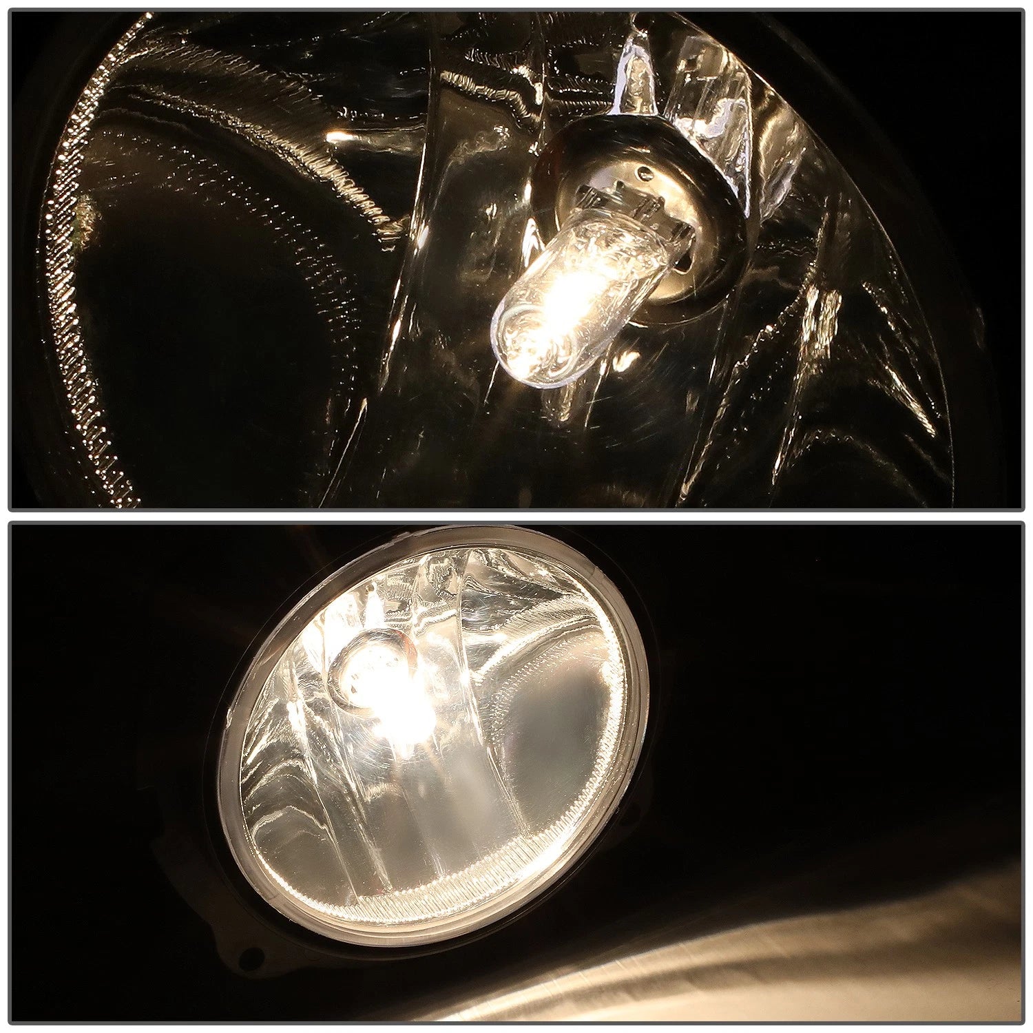 Front Bumper Fog Lights for Ford Escape (2007–2012) - Clear Lens, Switch