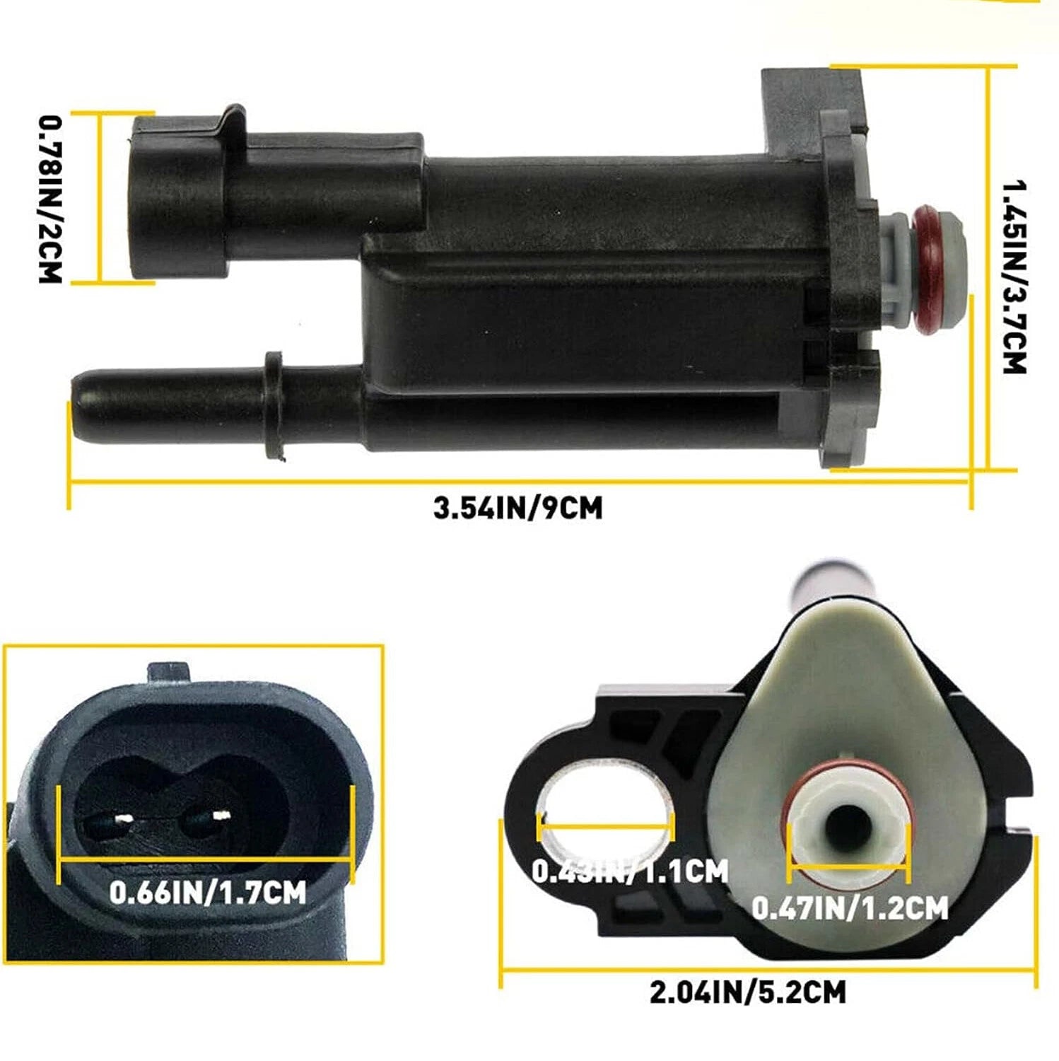 Vapor Canister Purge Solenoid Valve for Cadillac Pontiac Chevrolet GMC (1995–2005) 12581282