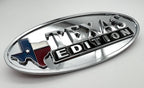 Hood Side Fender Emblem Texas Edition for Peterbilt Chrome Metal (1985–2019)