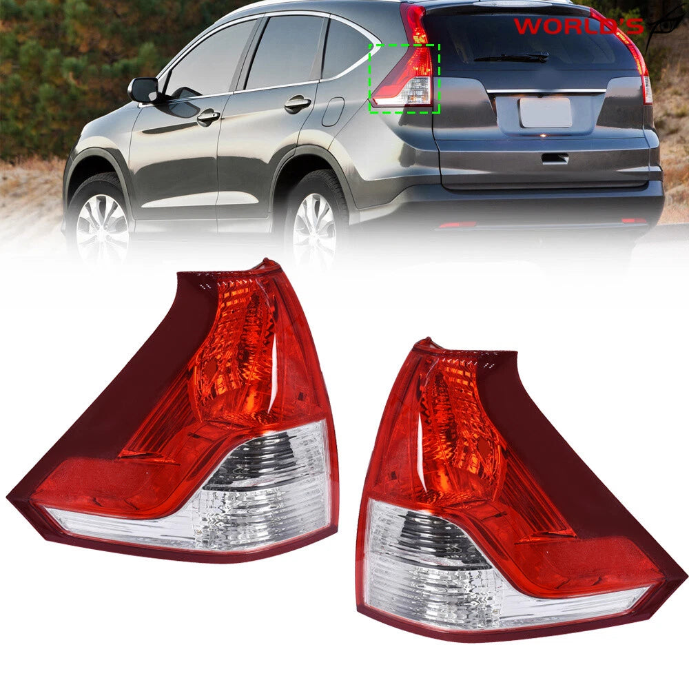 Set of 2 Tail Light Brake Lamps for Honda CR-V (2012–2014) Clear