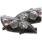 LH+RH Headlights Pair for Mazda 3 (2004-2009)