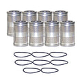 Set of 8 Engine Oil Filters for Chevrolet GMC Studebaker (Iso StdAsp)