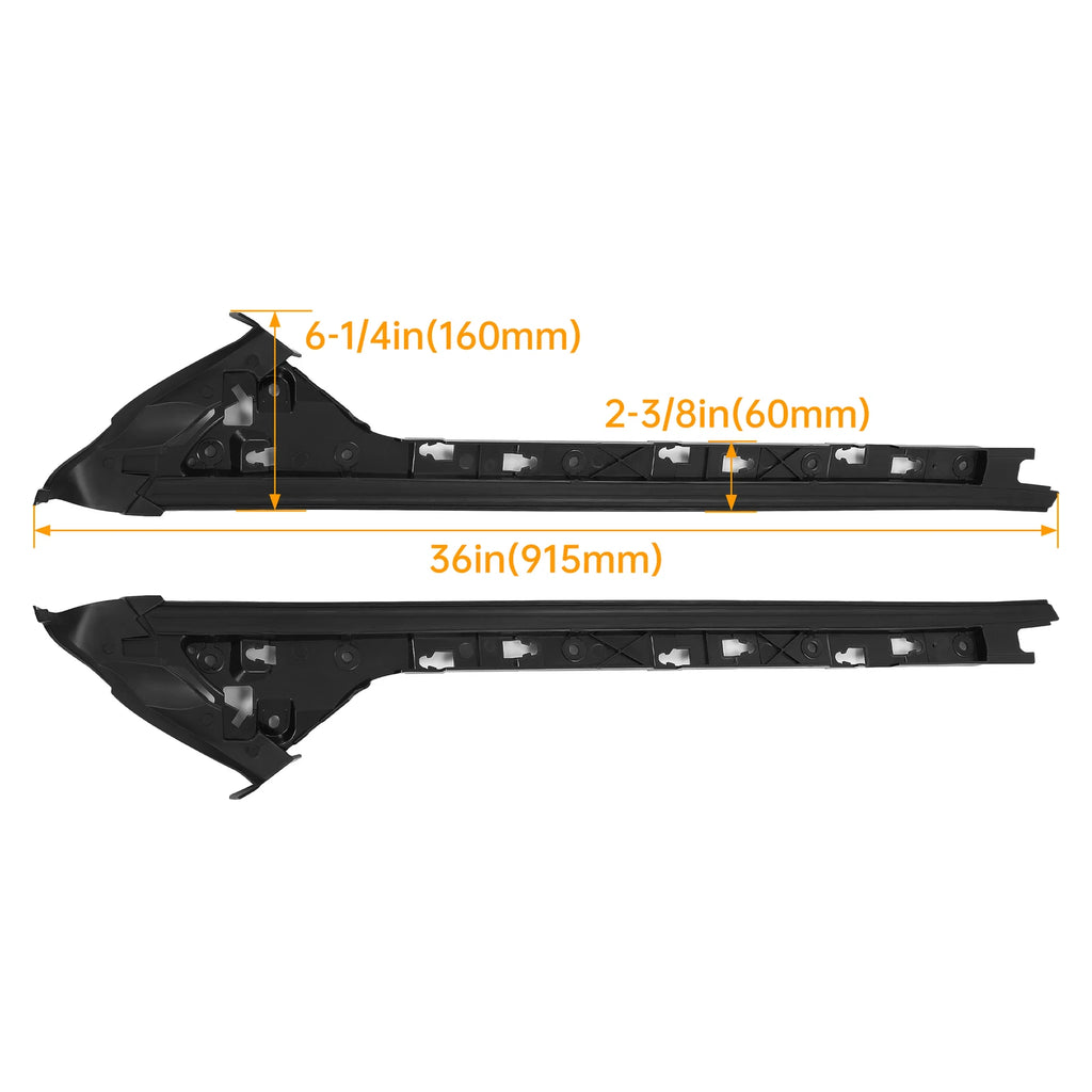 Windshield Side Molding A-Pillar Trim Mount Brackets for Ford Explorer (2011–2019)