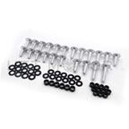 Fairing Bolts Kit for Kawasaki Ninja ZX6RR ZX6R 636 (2003–2006) - Silver Round