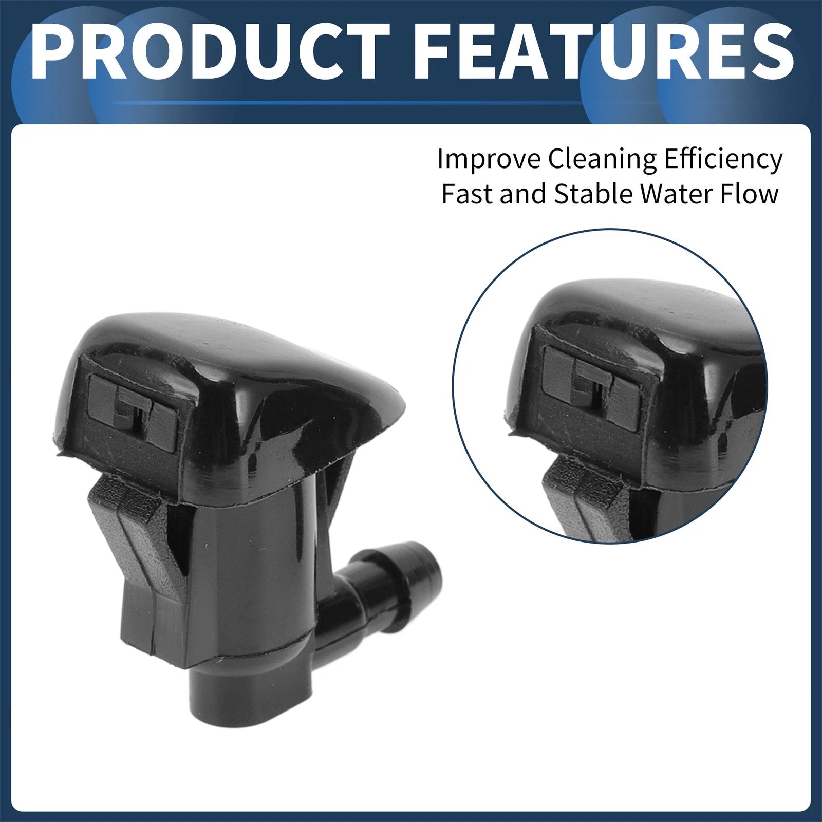 Set of 2 Front Windshield Washer Nozzles No. 85381AE020 for Toyota Sienna 
