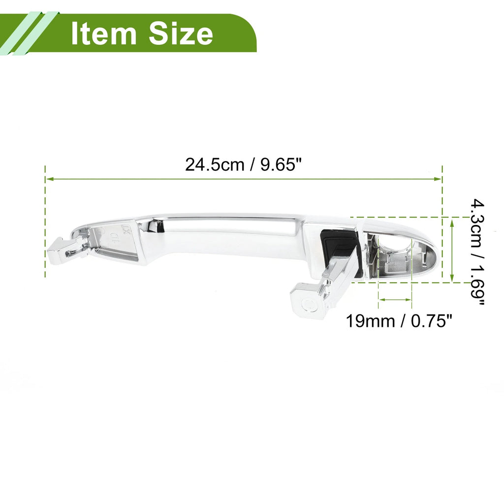 Exterior Door Handle for Hyundai Kia (No. 826501D010) Front Left Silver Tone