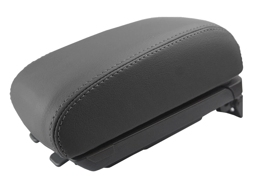 Leather Console Lid Pull Over Cover for Hyundai Tucson (2005–2009) Gray