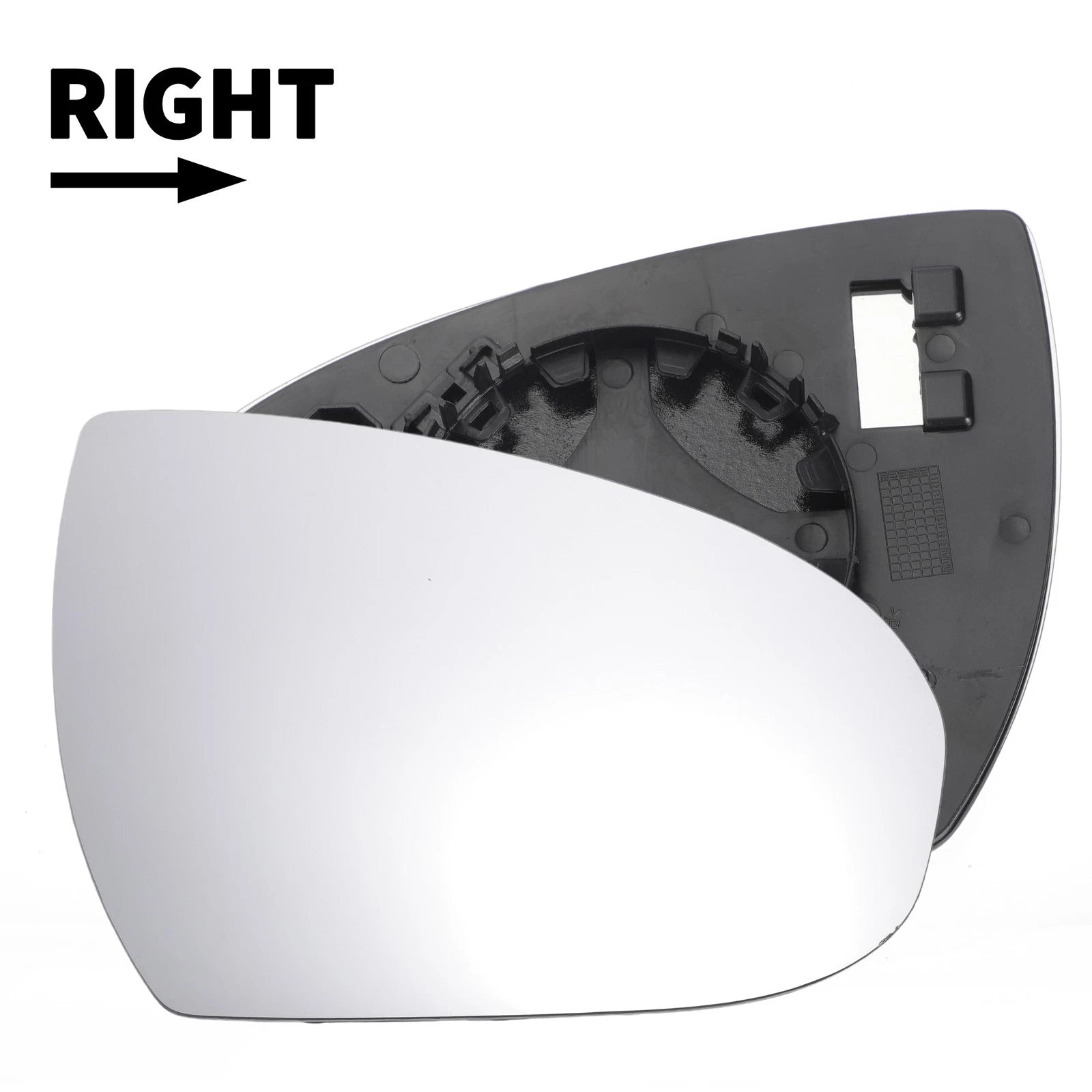 Right Side White Mirror Glass for Hyundai Tucson (2016–2021)