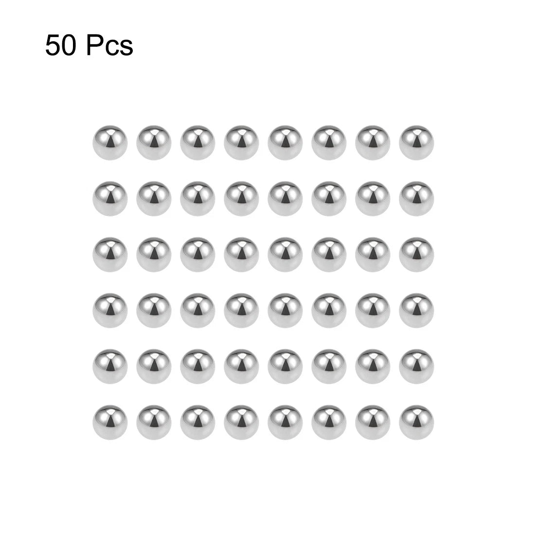 Set of 50 Precision Balls 5.5mm Solid Chrome Steel for Bearing Keychain