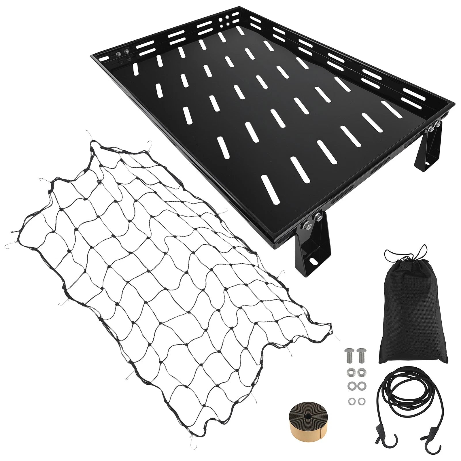 Rear Cargo Rack for Jeep Wrangler TJ (1997–2006) 300 lbs Capacity, Elastic Net