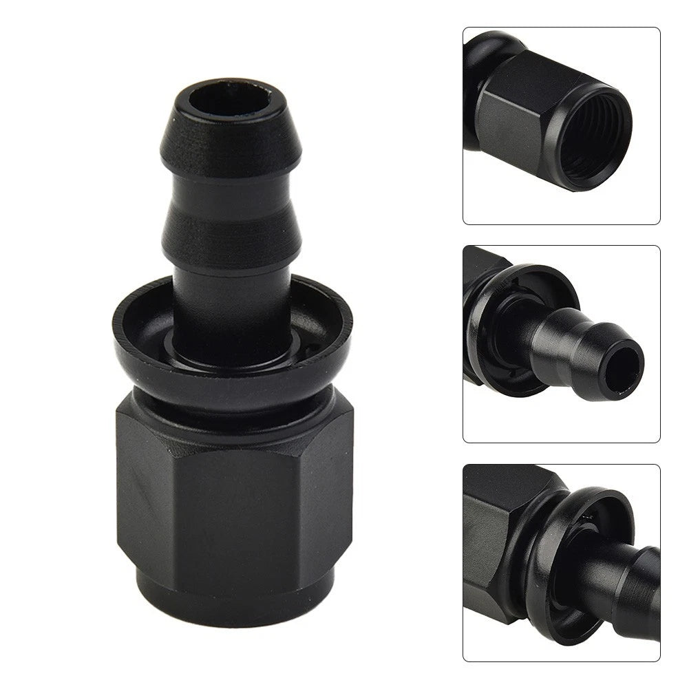 6AN AN6 Female to 3/8" Straight Push On Barb Hose Adapter Fitting for Universal