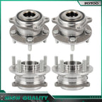 Set of 4 Wheel Bearing Hubs for Hyundai Veracruz (2007–2012) AWD