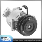 AC Compressor w/Clutch for Chevy Equinox Impala Malibu Terrain (2013–2019)