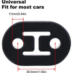 4PCS Universal Polyurethane Rubber 2-Hole 12mm Exhaust Muffler Hanger (2018-2024)