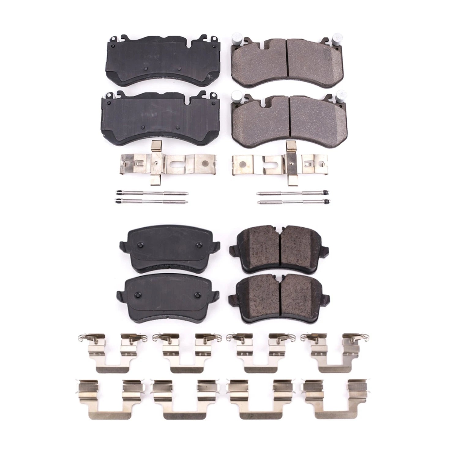 PowerStop Front & Rear Carbon Fiber Ceramic Brake Pads Kit for Audi RS7 (2014–2018)