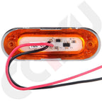 10x Amber 12-24V 4 LED Clearance Side Marker Lights for Car Truck Trailer