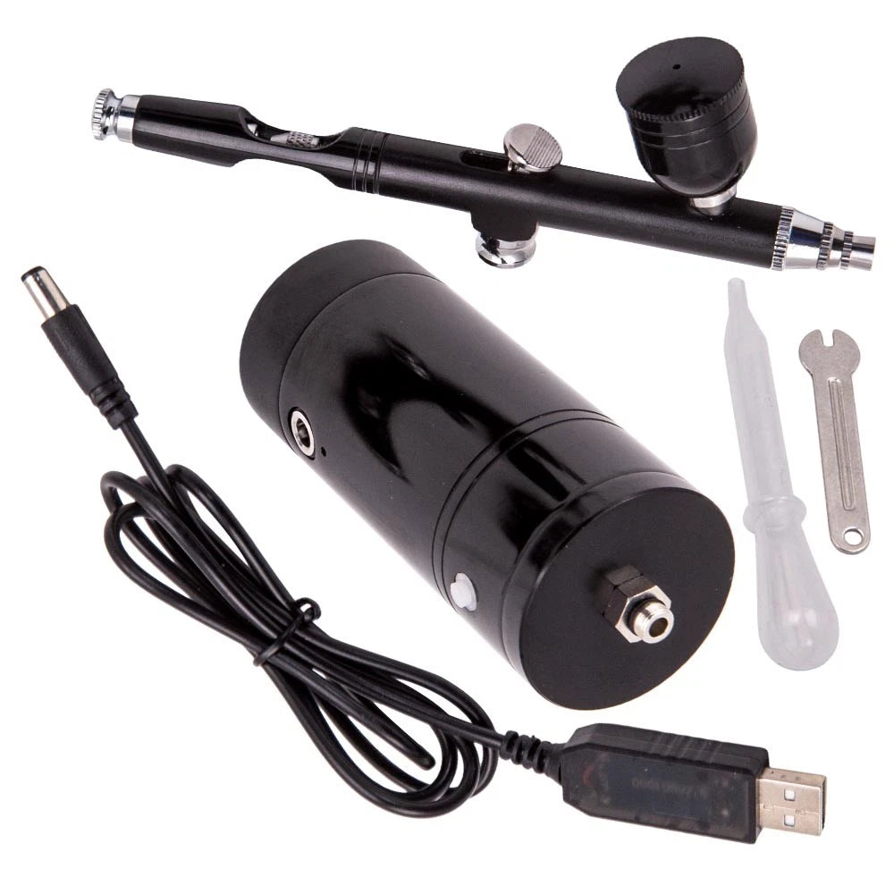 Airbrush Air Compressor Kit Set of 2 with 0.3mm Nozzle