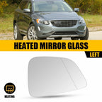 Left Heated Mirror Glass for Volvo XC60 (2010–2017) with Backing Plate