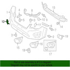 Front Tow Eye Bumper Cover Cap for Subaru Impreza 2.0L (2012-2014)