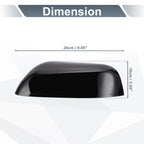 Left Side Rearview Mirror Cover Cap Gloss Black for Ford Explorer (2016–2019)