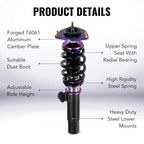 Coilover Suspension Set for Volkswagen GTI (2015–2021) Adj. Height Damping