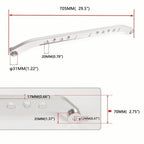 Silver Billet Rear Lower Subframe Tie Bar for Honda Civic EG (1992–1995)