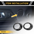Set of 2 Carbon Fiber Interior Door Speaker Covers for Toyota Tundra (2014–2021)