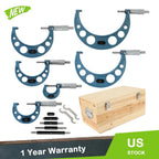 Set of 6 Precision Outside Micrometers 0-6"