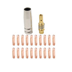 22pcs Mig Welding Gun Tip Kit for MB 15AK MIG125 MIG135