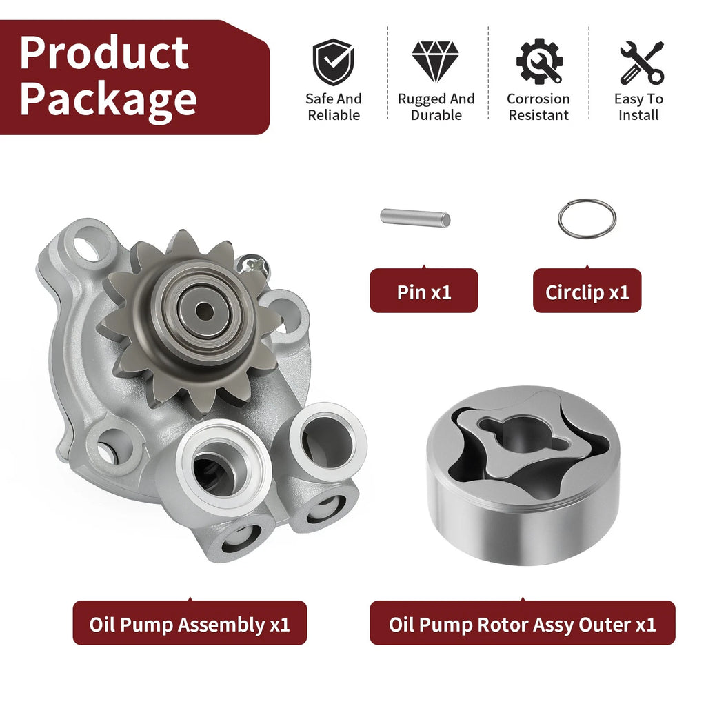 Oil Pump Assembly & Rotor 5D3-13300-00-00 for Yamaha YFZ450 (2007–2009, 2012–2013)