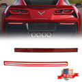 Red LED Rear Bumper Reflector Tail Brake Lights for Chevrolet Corvette C7 (2014–2019)
