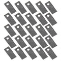 Set of 25 LH Disc Mower Blades for Krone AM203 AM243 AM323 (1398880K)