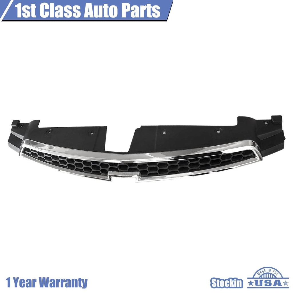 Set of 2 Black Grilles with Chrome for Chevrolet Cruze (2011–2014)