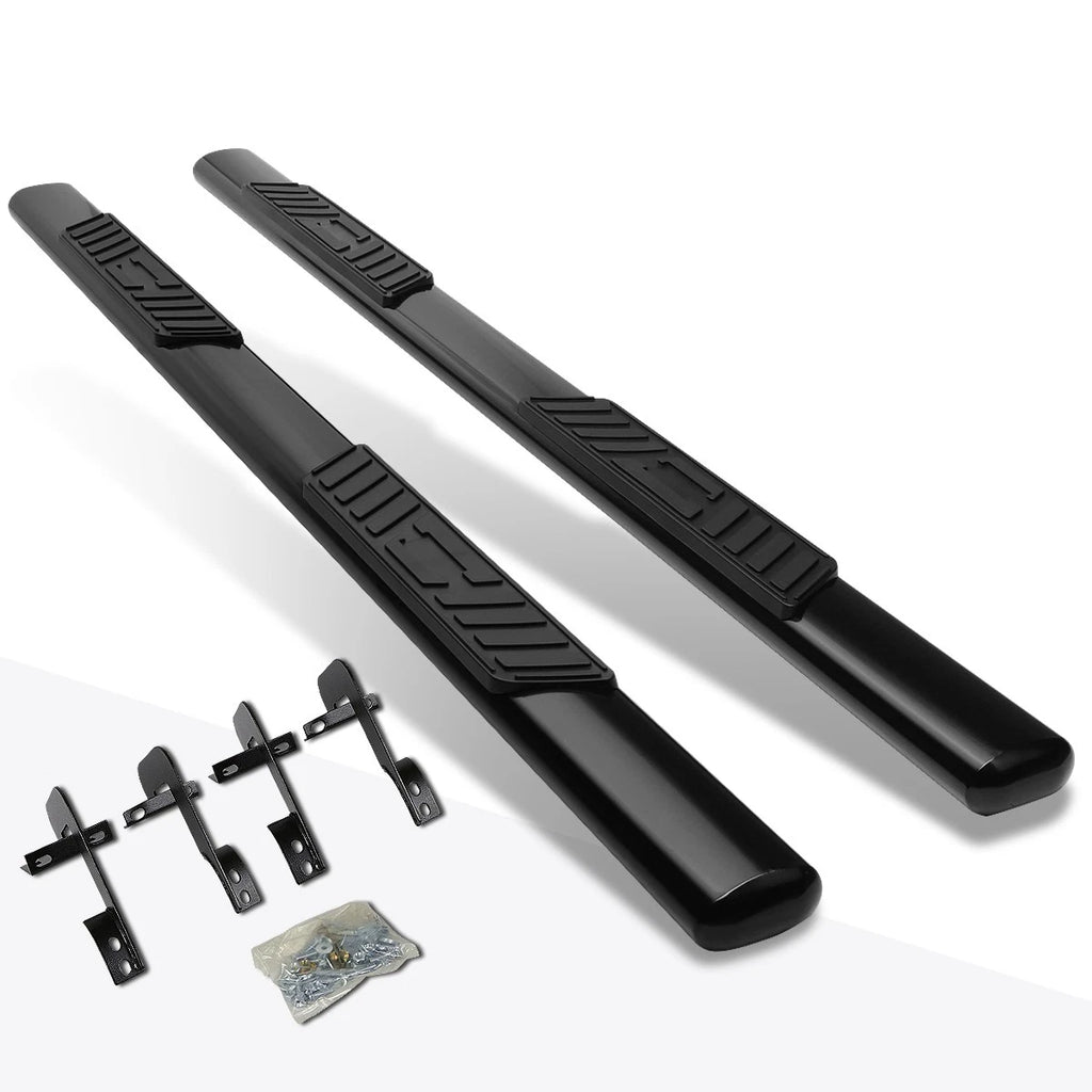 Set of 2 Oval 5" Side Step Nerf Bars for Ford F150 SuperCrew (2001–2003)