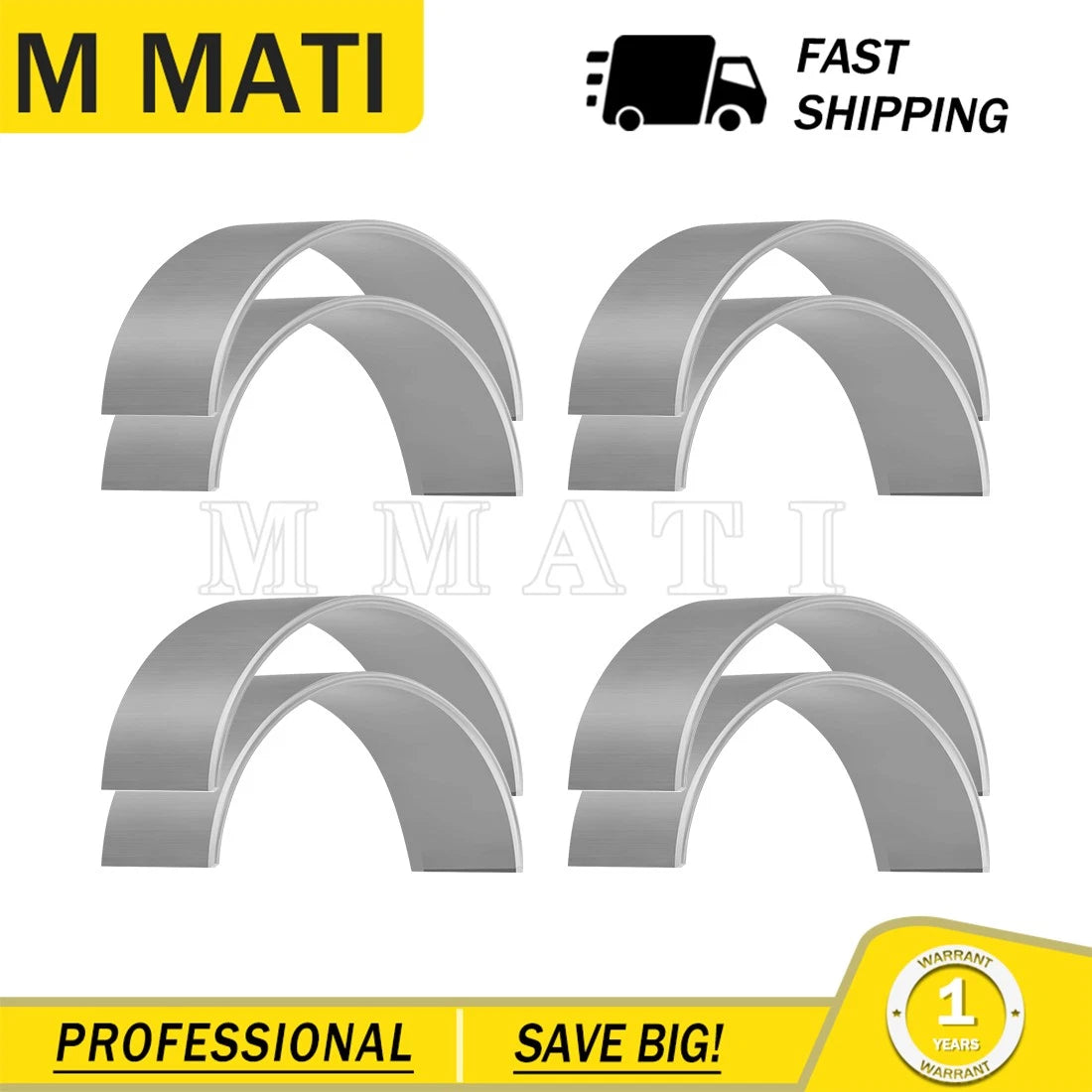 8X Connecting Rod Plane Bearing for Yamaha 1800 FX VX FZR FZS (2000–2023) 6S5-11656-60-00