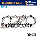 4D33 Cylinder Head Gasket for Mitsubishi 4D33 Engine (Metal)