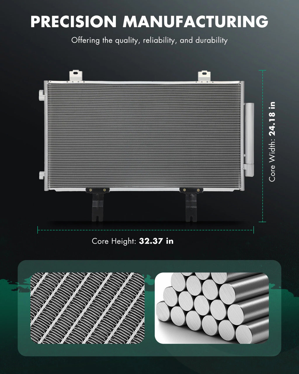 Aluminum AC Condenser for Acura RDX (2019–2021) 30127