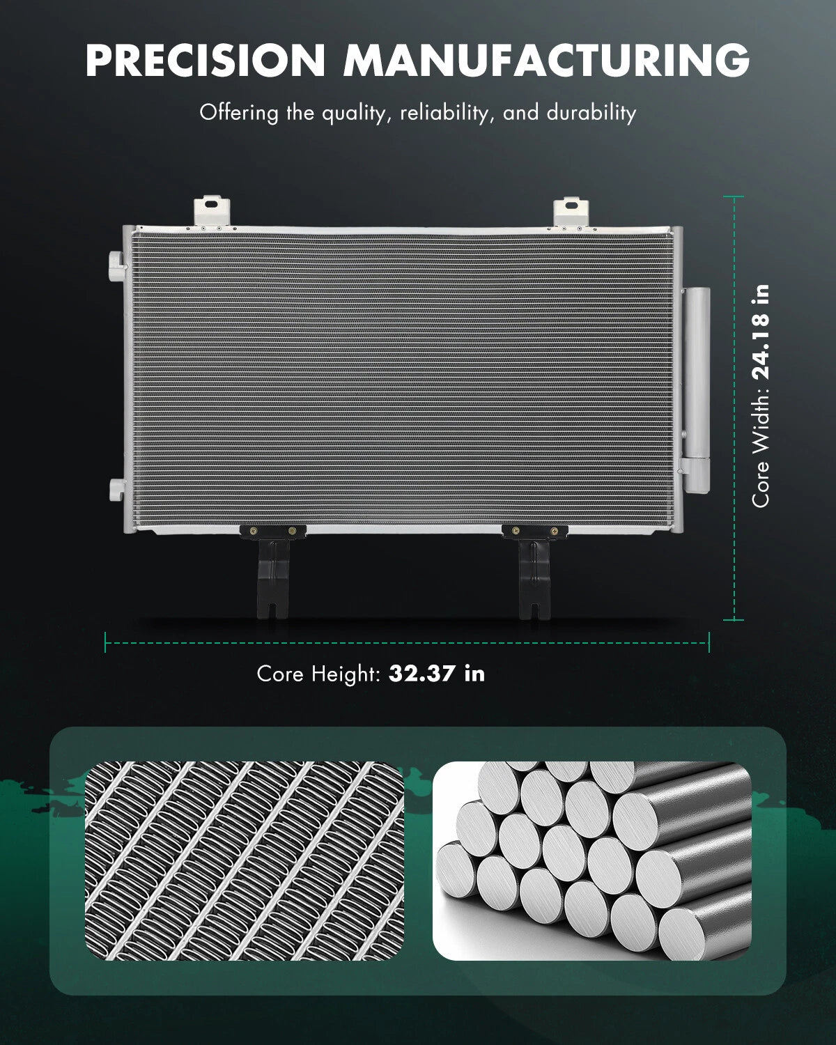 Aluminum AC Condenser for Acura RDX (2019–2021) 30127