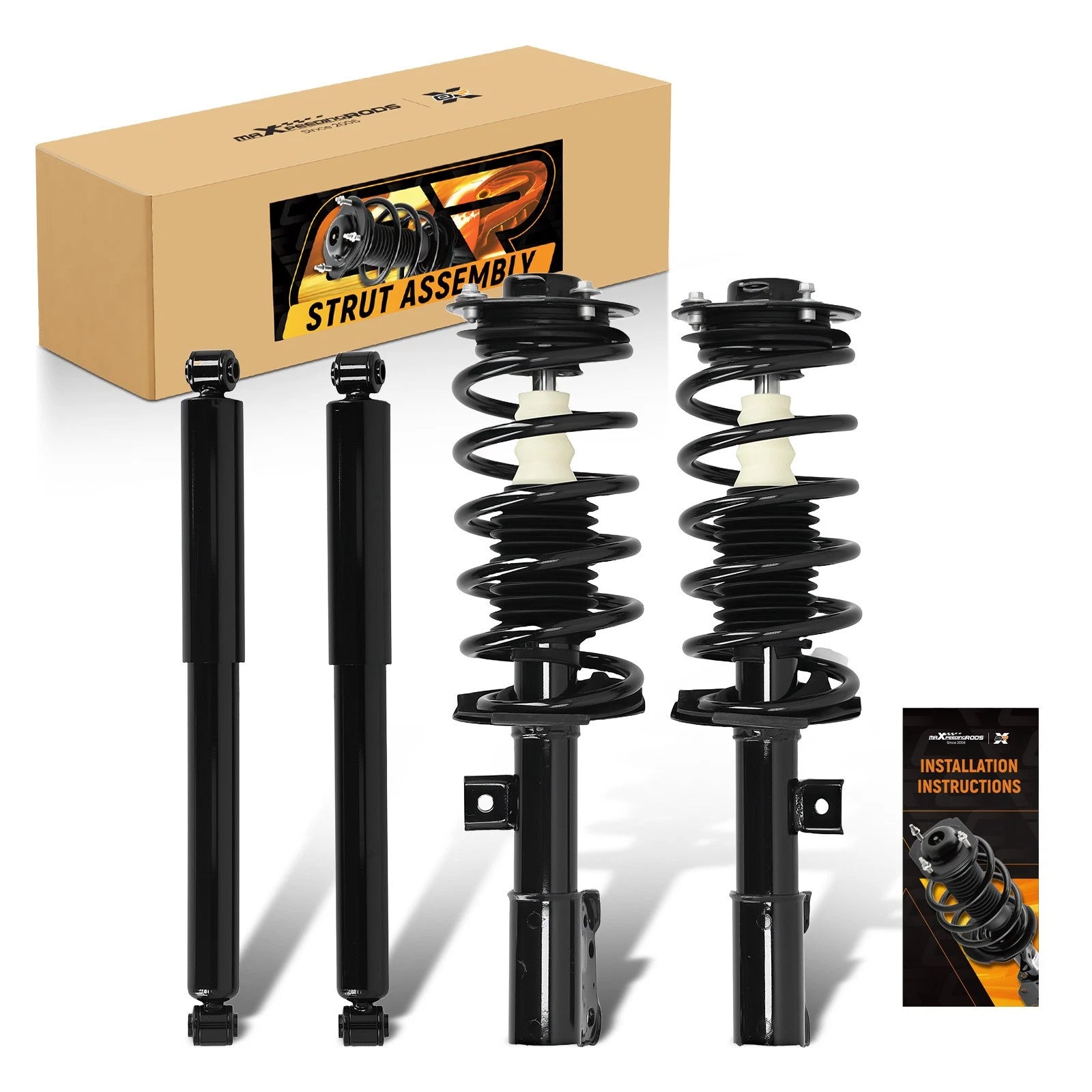 Set of 4 Complete Shocks & Struts for Chevrolet Equinox (2010–2017)
