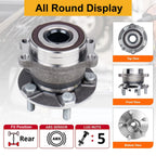 2X Rear Wheel Hub Bearings AWD 512518 for Subaru Crosstrek (2016–2021)