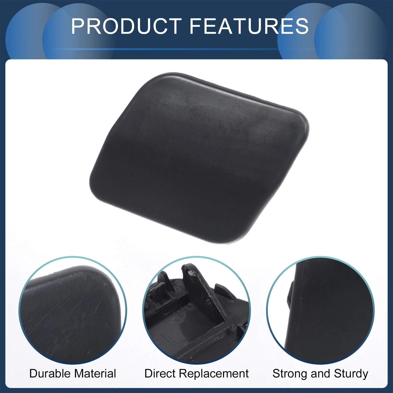 Front Left Washer Nozzle Cover Cap for Volkswagen Touareg (2007–2010)