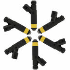 Set of 6 Fuel Injectors for Ford F-150, Mustang (2001–2003)